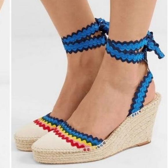 Loeffler Randall Rainbow Ginny Espadrille Wedges - Picture 2 of 10